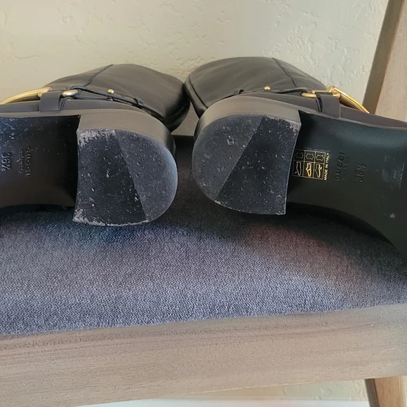 Gucci LIFFORD leather horsebit boots size 36 1/2, pull on - Picture 7 of 12